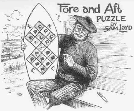 Illustration of a fisherman from Sam Loyd's book